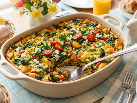 Veggie Breakfast Casserole (Easy, Cheesy, and Actually Worth Waking Up For)